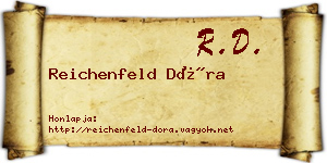 Reichenfeld Dóra névjegykártya